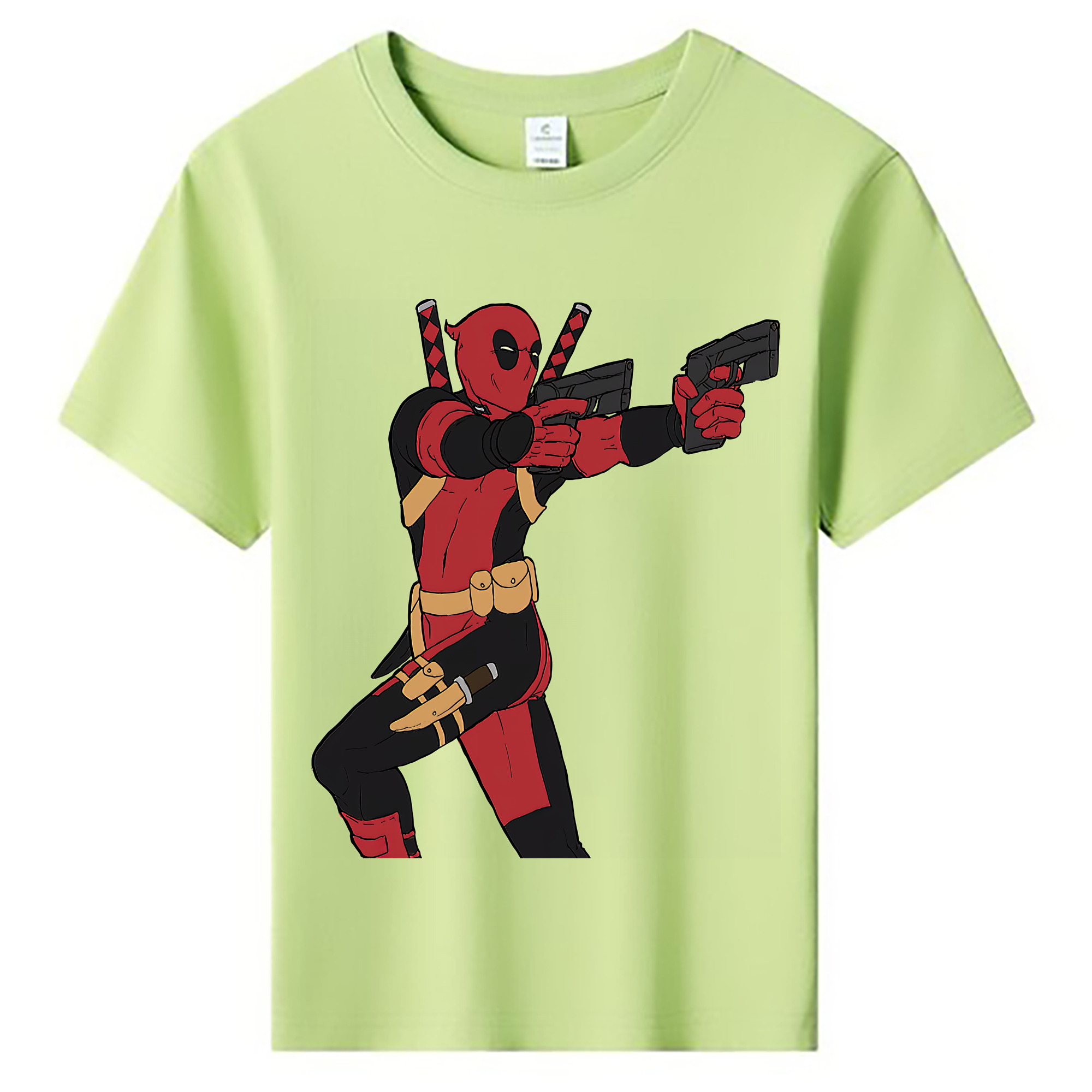 （画像用） Deadpool デッドプール 綿100％キッズTシャツ（フロントプリント）
